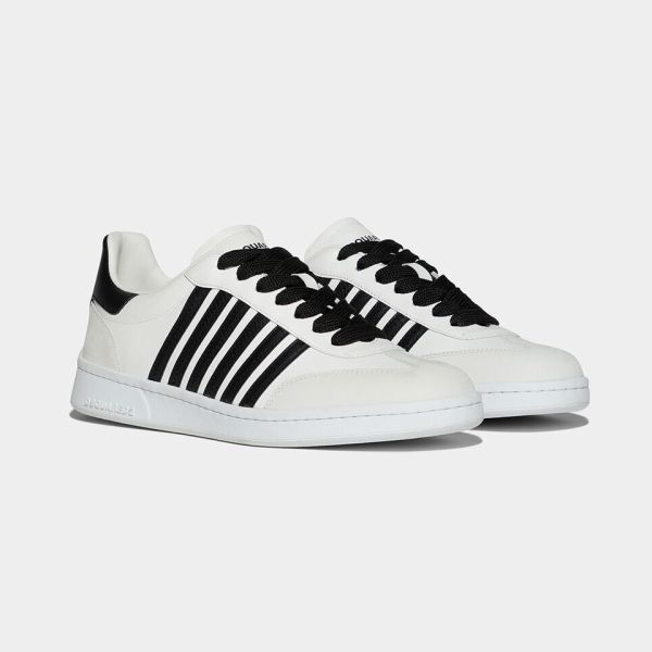 Dsquared2 Striped Sneaker Wit/Zwart