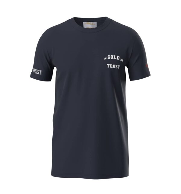 In Gold We Trust Pusha T-shirt Navy IGWTT-050