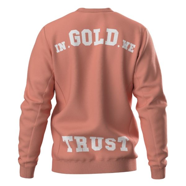 In Gold We Trust The Slim 2.0 Sweater Donker Peach