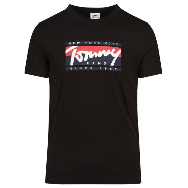 Tommy Hilfiger Essentials Script T-shirt Zwart