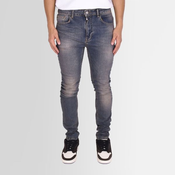 flaneur homme essential skinny jeans blauw