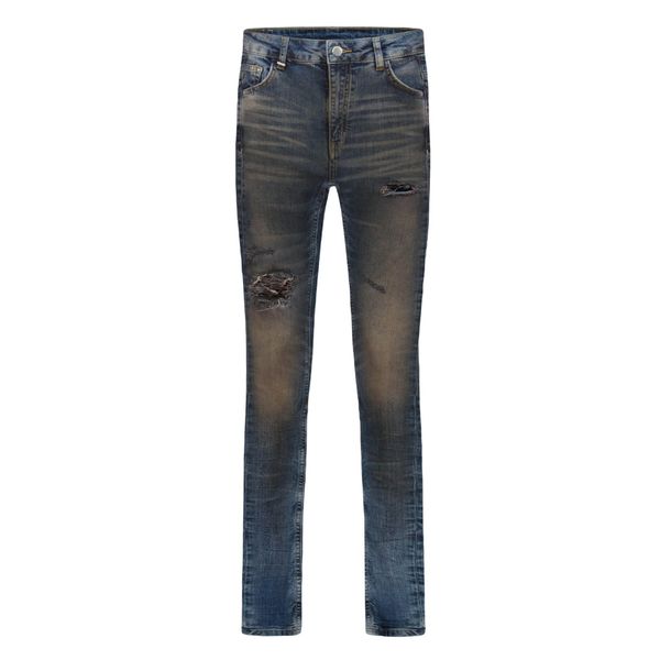flaneur destroyer skinny jeans donker blauw