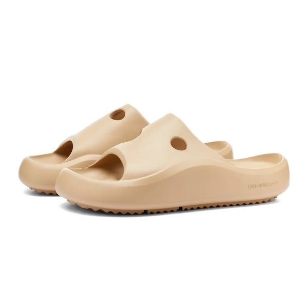 Off-White Meteor Rubber Slippers Beige