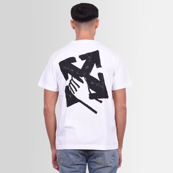 Off-White Hand Arrow T-shirt Wit