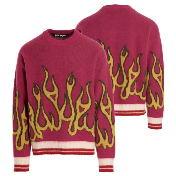 Palm Angels Burning Sweater Roze