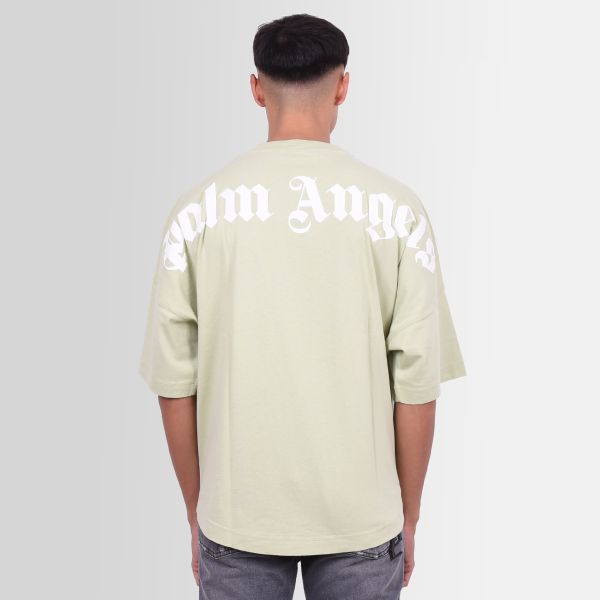 Palm Angels Classic Logo Over T-shirt Licht Groen