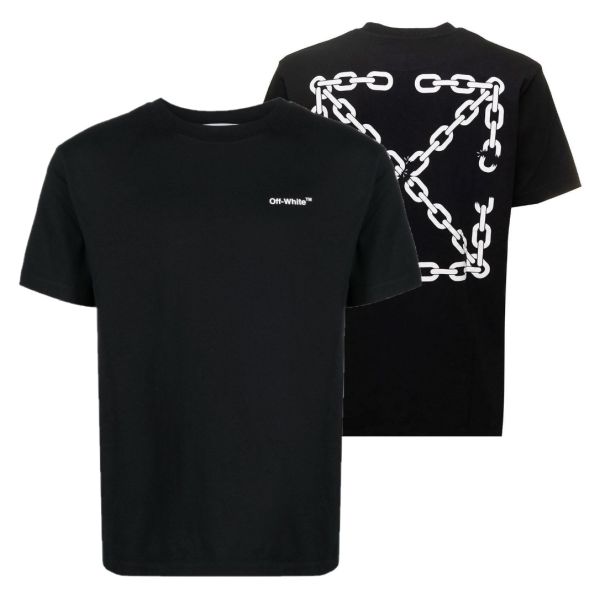 Off-White Chain Arrow Slim T-shirt Zwart
