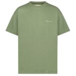 flaneur homme signature t-shirt groen