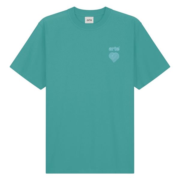 arte antwerp taut embroi logo t-shirt blauw