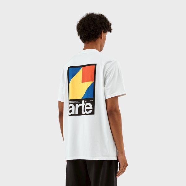 arte antwerp taut back Y print t-shirt wit