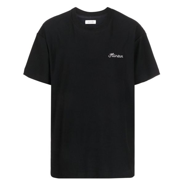 flaneur homme signature t-shirt zwart