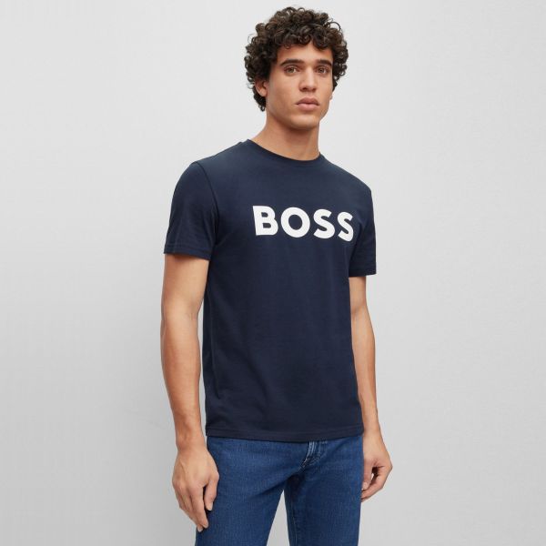 Boss Thinking T-shirt Donker Blauw