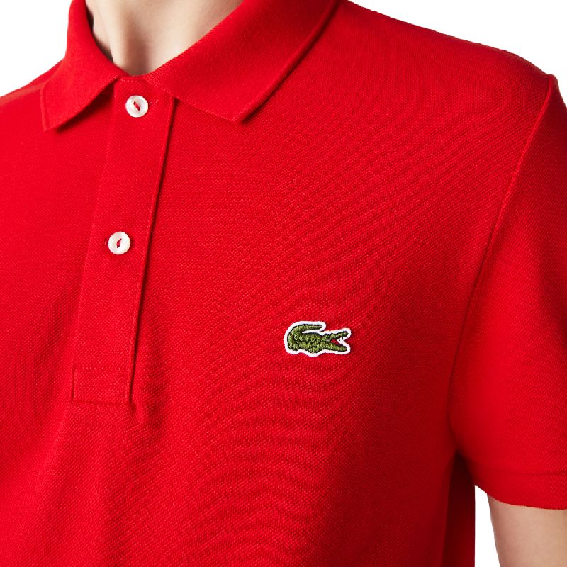 lacoste polo rood