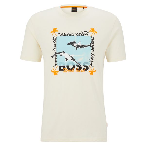 Boss TeeShark T-shirt Beige