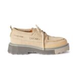 Off-White Sponge Suede Bootschoen Beige