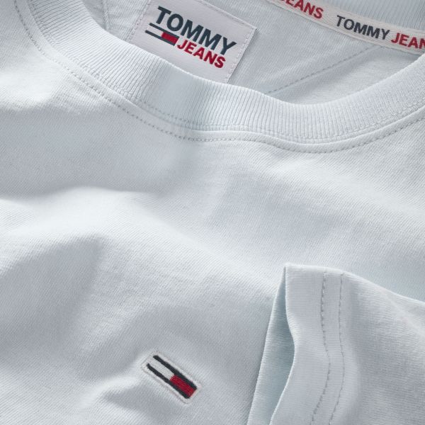 Tommy Jeans Solid T-shirt Licht Blauw