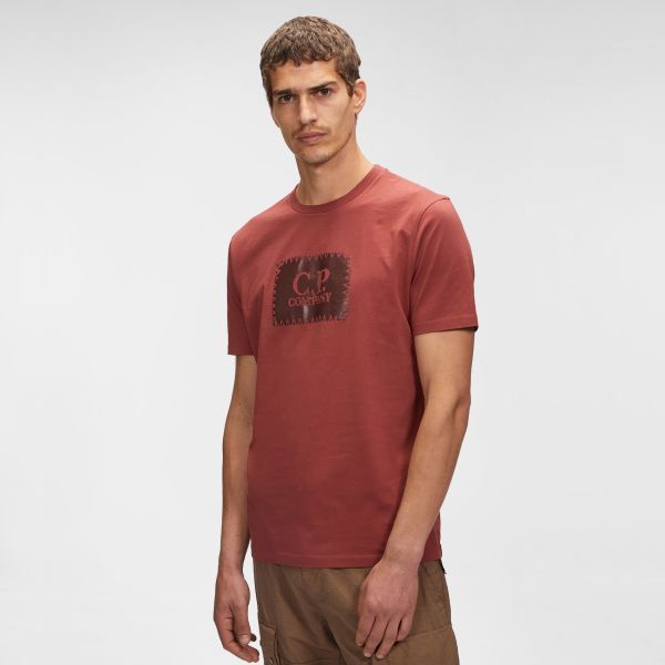 CP Company Label T-shirt Rood