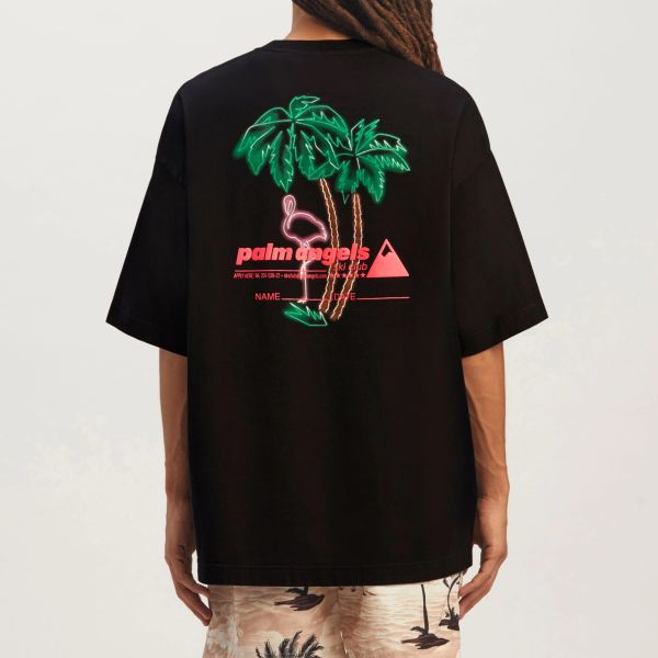 Palm Angels Ski Club Classic T-shirt Zwart