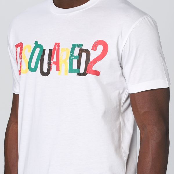 Dsquared2 Jamaican T-shirt Wit