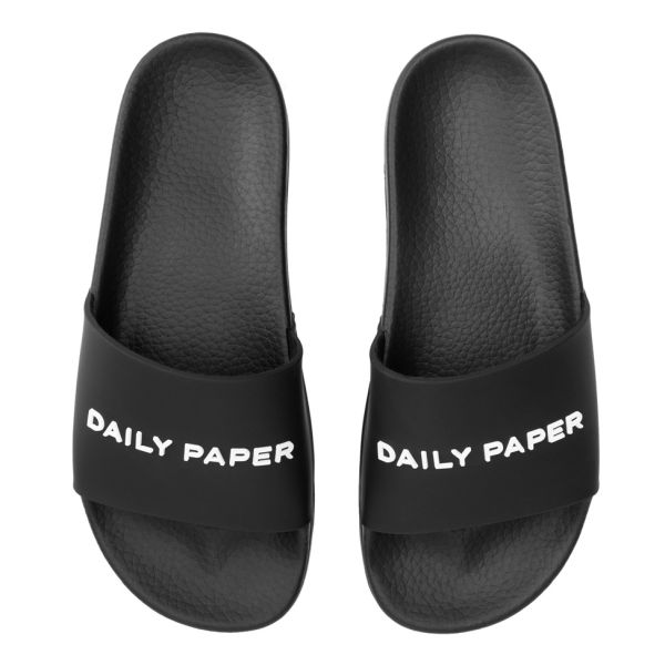 Daily Paper Logo Slippers Zwart