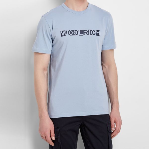 Woolrich Intarsia T-shirt Blauw