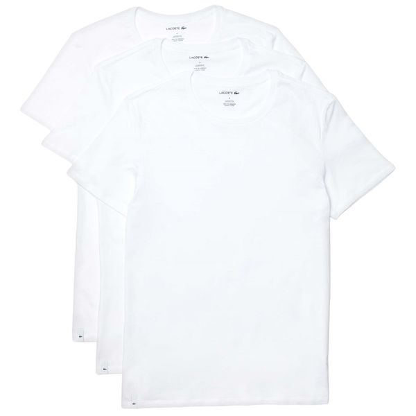 lacoste 3-pack basic t-shirt wit