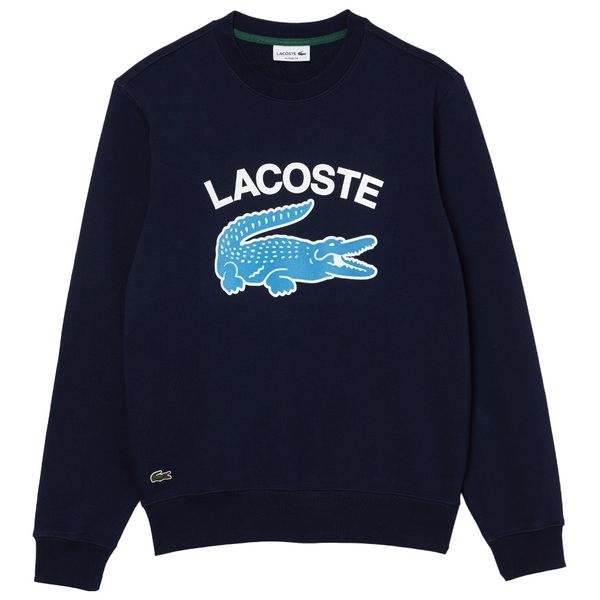 lacoste crocodile sweater navy