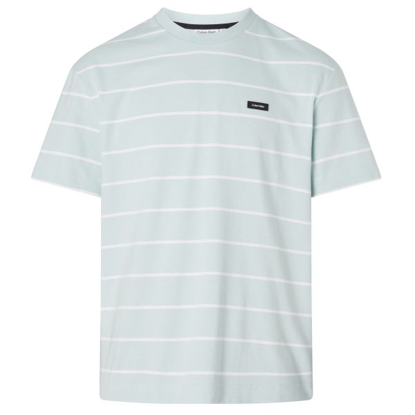 Calvin Klein Striped T-shirt Licht Blauw/Wit