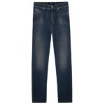Represent Front Stitch Baggy Jeans Navy