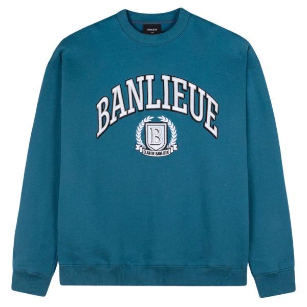 Banlieue Crest Sweater Blauw