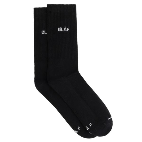 Olaf Mini Logo Sokken Zwart