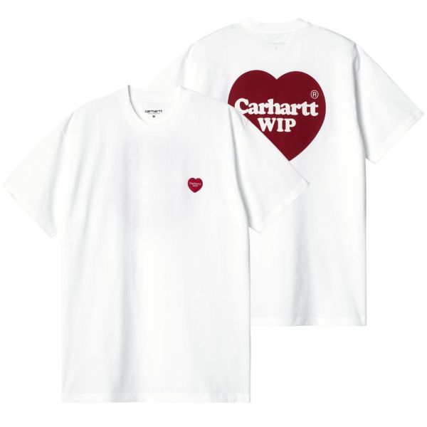 Carhartt Double Heart T-shirt Wit