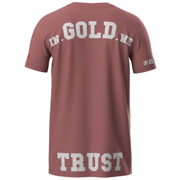In Gold We Trust The Pusha T-shirt Roze