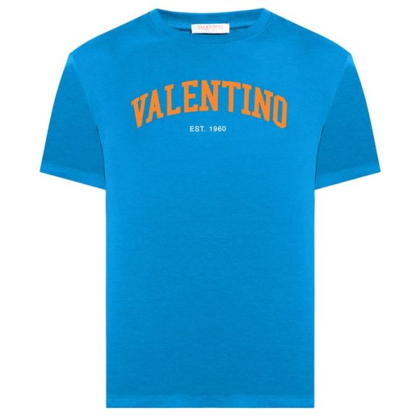 Valentino Garavani Logo T-shirt Blauw