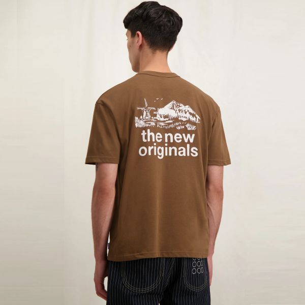 The New Originals Molen T-shirt Bruin