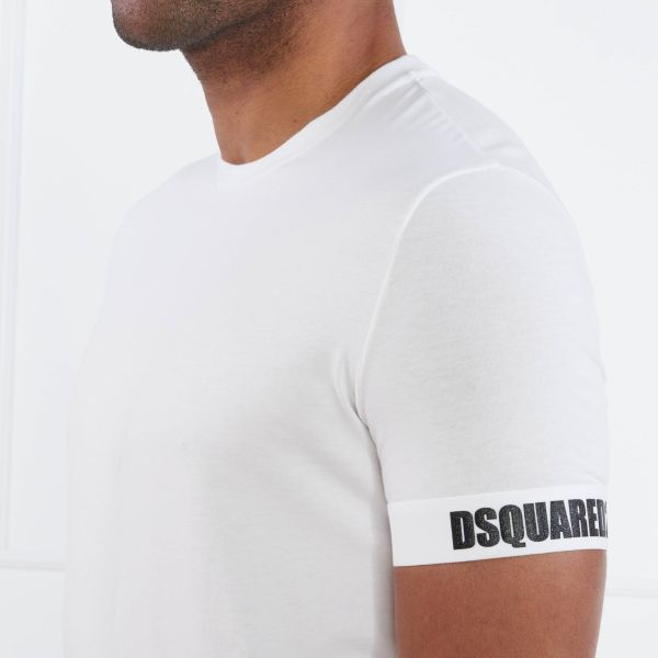 Dsquared2 Basic Band T-shirt Wit
