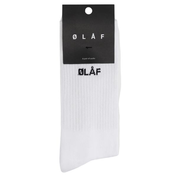 Olaf Mini Logo Sokken Wit