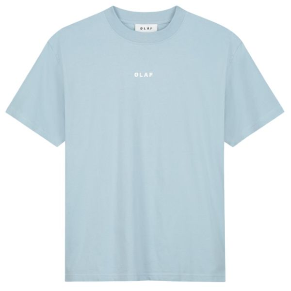 Olaf Block T-shirt Licht Blauw