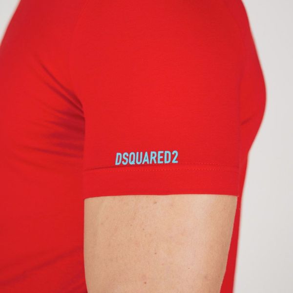 Dsquared2 Basic Logo T-shirt Rood