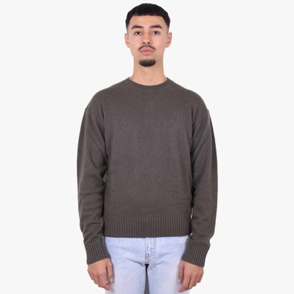Off-White Basic Knit Sweater Donker Groen