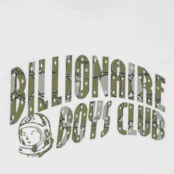 Billionaire Boys Club Gator Camo Arch Logo T-shirt Wit