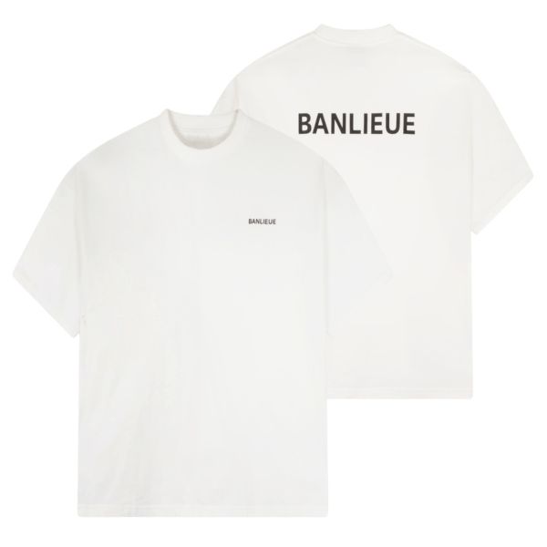 Banlieue Script T-shirt Wit