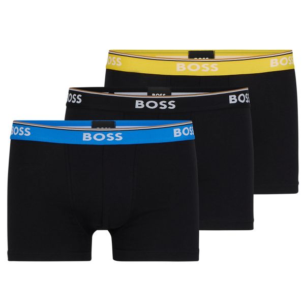 Boss Trunk Boxer 3-Pack Blauw/Zwart/Geel