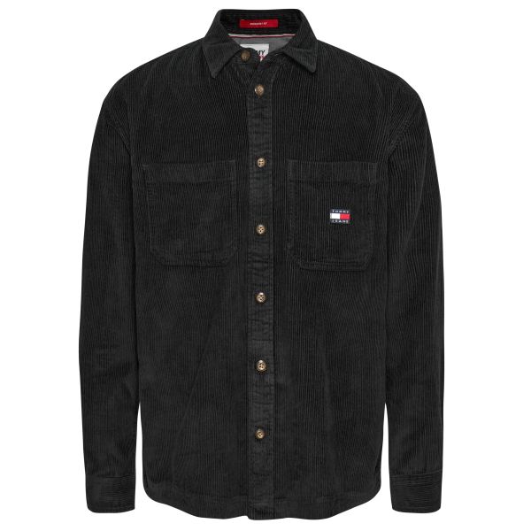 Tommy Jeans Casual Corduroy Overshirt Zwart