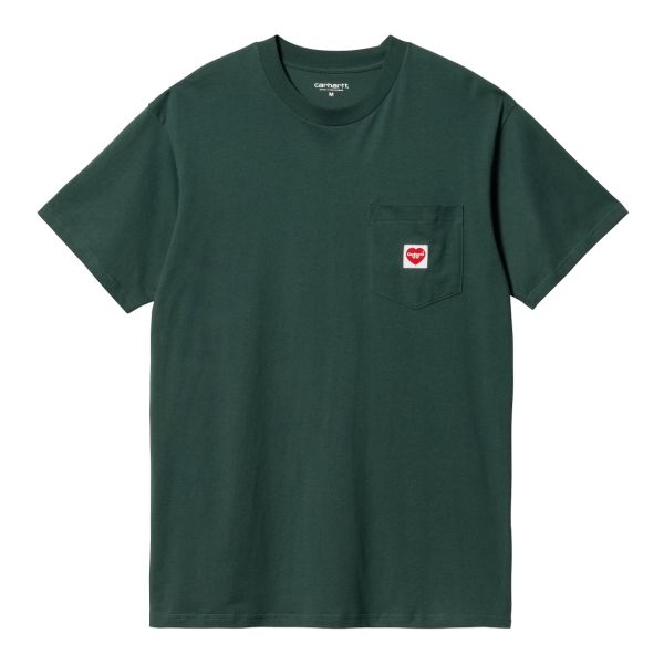 Carhartt Pocket Heart T-shirt Donker Groen