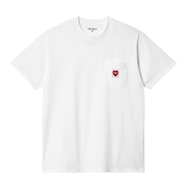 Carhartt Pocket Heart T-shirt Wit