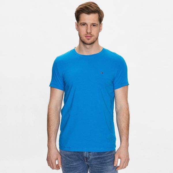 Tommy Hilfiger Stretch Slim Fit T-shirt Blauw