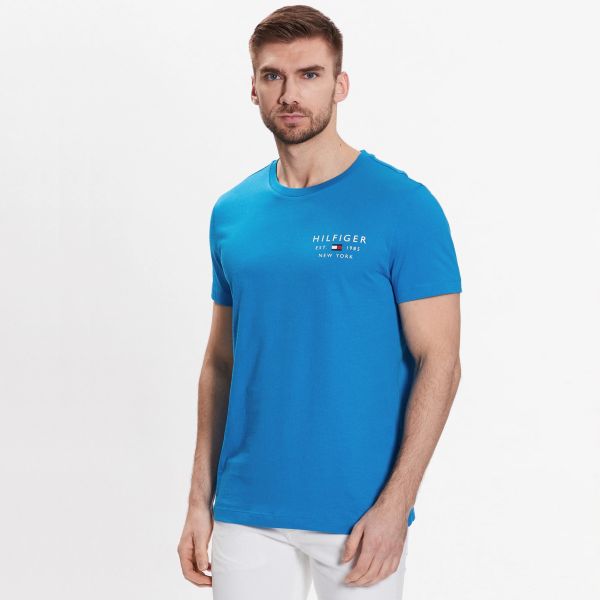 Tommy Hilfiger Brand Love Small Logo T-shirt Blauw