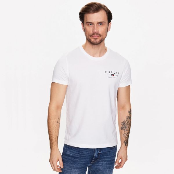 Tommy Hilfiger Brand Love Small Logo T-shirt Wit