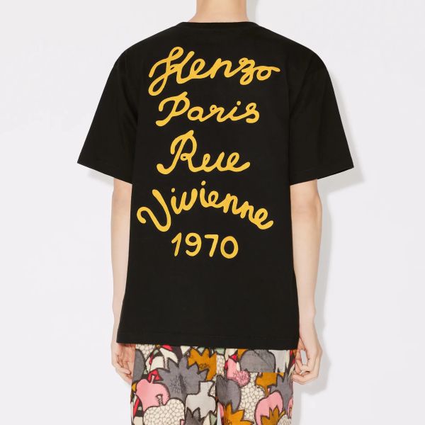 Kenzo Rue Vivienne Oversized T-shirt Zwart